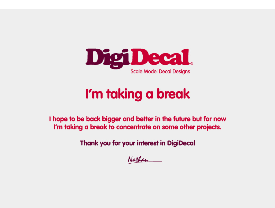 DigiDecal - Taking a break